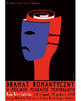 Romantic drama in a Polish theatre poster, Longawa