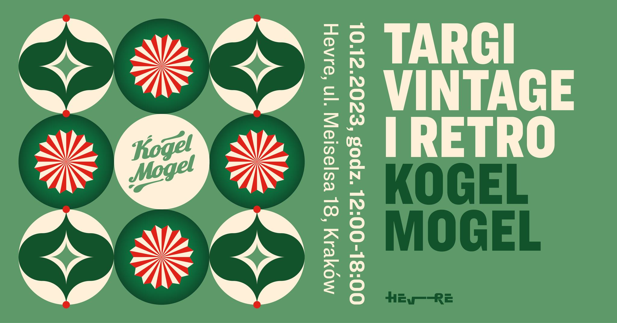 A poster stand at the Kogel Mogel Vintage and Retro Fair / 10 December