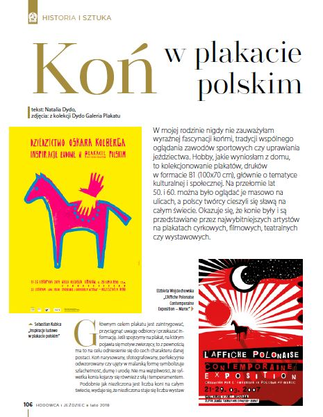 Koń w plakacie polskim