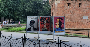 Film posters - Planty Garden's, near Barbakan, Kraków